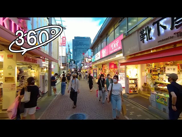 [Tokyo VR] Evening Walk in Harajuku (Takeshita Street) / 原宿・竹下通りと表参道の夕方散歩【日本 東京 観光 旅行】