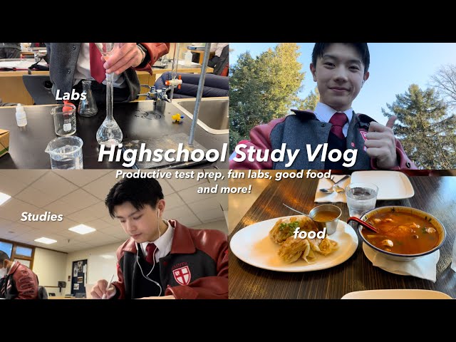 Study Vlog🧋🥽: Econ & Calc prep, Chem labs, Lunar New Year, & more!