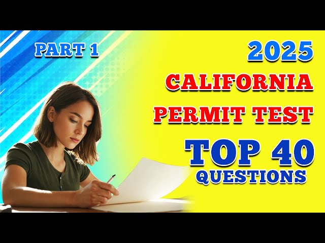 California DMV Permit Test 2025 | Practice Questions Part 1