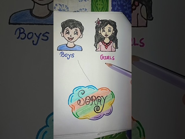 Girls vs Boys🤣 #shorts #funny #comedy #cartoon #drawing #memes #tiktok #foryou #trending #viralvideo