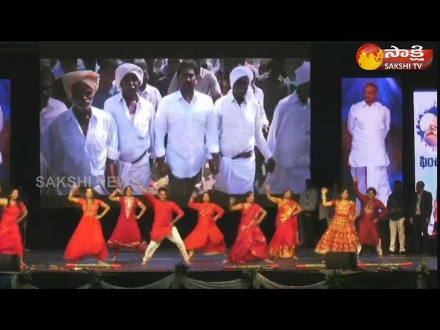 NRI Special Dance Performance on YS Jagan Navaratnalu Song | Dallas Convention Center | Sakshi TV