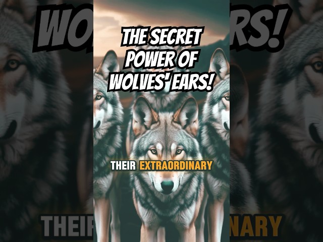 The Secret Power of Wolves' Ears! #youtubeshorts #facts #snackablefacts #wolves #animals #wow