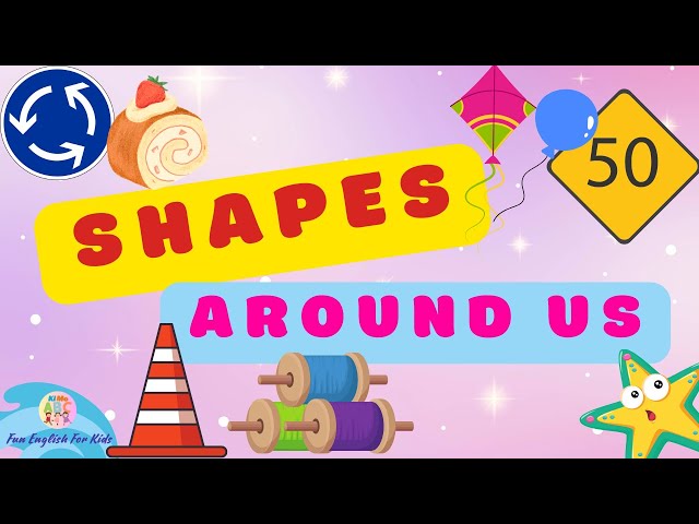 Kindergarten Words - Shapes Around Us - Vocabulary for Kids