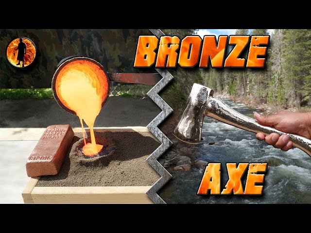 " No Music" Casting a Bronze Axe Start to Finish