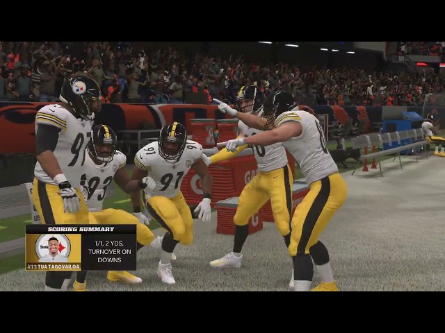 2023 Week 3 Steelers @ Bears Sunday Night Football Madden NFL 22