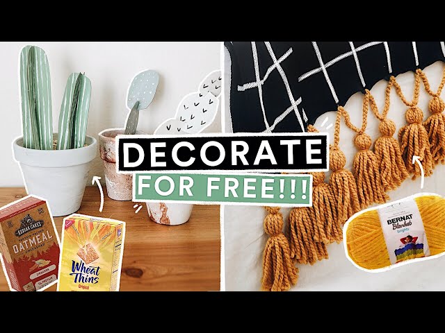 Trash to Treasure DIY ROOM DECOR! *Decorate on a BUDGET*