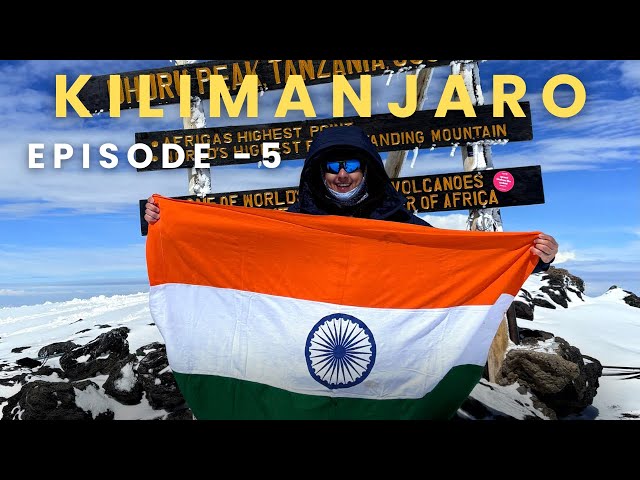 Summited Mt. Kilimanjaro! 🏔️Unforgettable experience 🥹| kibo hut to summit 🇮🇳