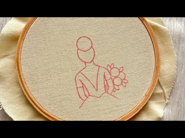 Stunning Girl Embroidery Makeover 😍 Easy Hand Embroidery tutorial for beginners❤️Gossamer Embroidery