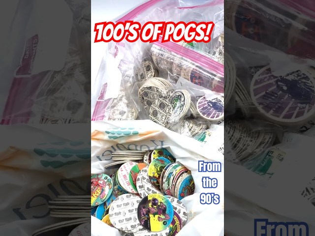 Pog ASMR Opening a Package of Pogs from the 90’s #pogs #unboxing #etsyfinds