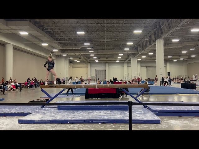 Level 10 Beam Routine - Beautiful Flick Lay (9.775)