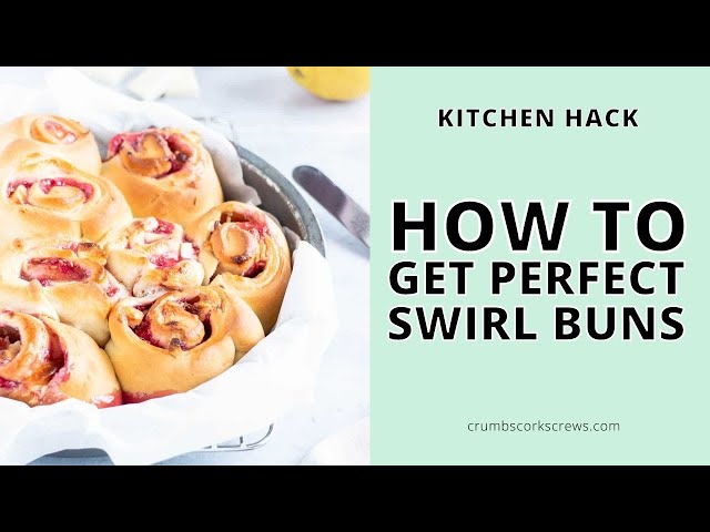 How to get PERFECT swirl buns - Baking Hack | Crumbs and Corkscrews