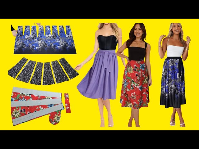 6 Best and fastest skirt cutting and sewing 💥Easy to Cut and Sew