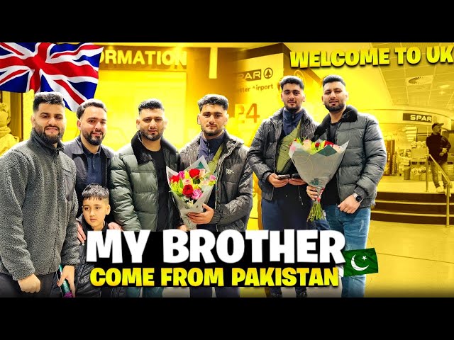 Welcome To UK 🇬🇧// My Brother come Pakistan 🇵🇰 #kashmirirang