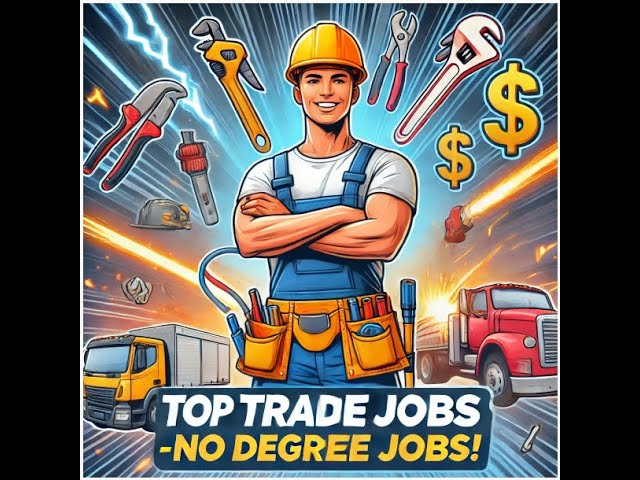 20 High-Paying Trade Jobs You Can Start at 18 (No College Needed!) - $100k plus earning potential.