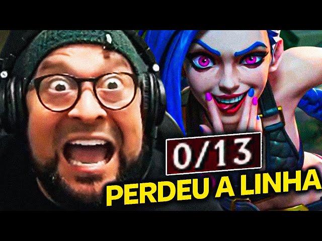 ELE CONSEGUIU FICAR 0/13 DE JINX E O GORDOX CORINGOU | League of Legends