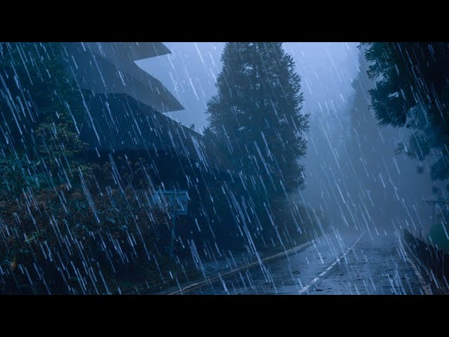 Rain Noise to Sleep and Relax Deeply - Sound of Heavy Rain and Thunderstorms #1 Rain ASMR