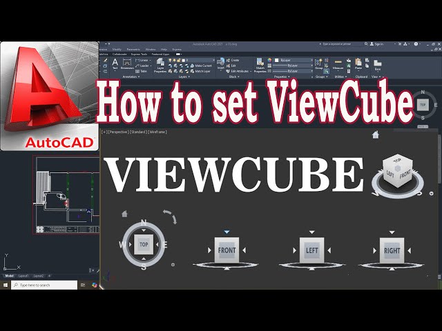 How to set ViewCube  In AutoCAD | How To Show And Hide ViewCube In AutoCAD