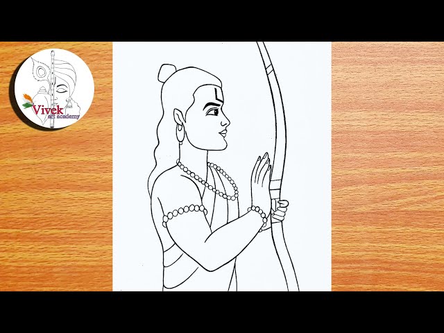 Lord Ram Drawing Tutorial | Ramnavmi 2024 Drawing | Easy Drawing