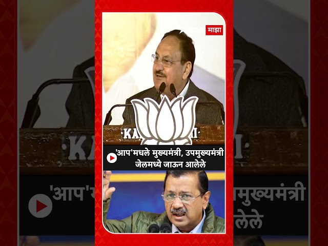 JP Nadda on Delhi Election |'आप'मधले मुख्यमंत्री, उपमुख्यमंत्री जेलमध्ये जाऊन आलेले