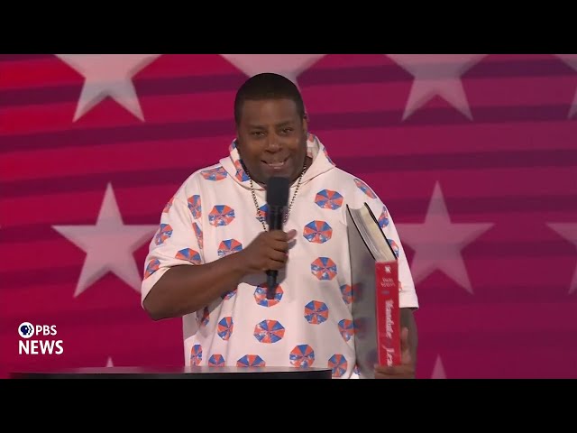 WATCH: Kenan Thompson makes serious fun out of Project 2025 at 2024 Democratic National Convention