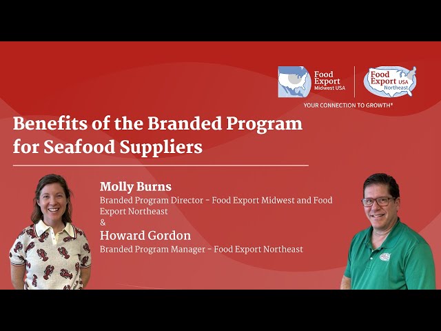 Benefits of the Branded Program for Seafood Suppliers