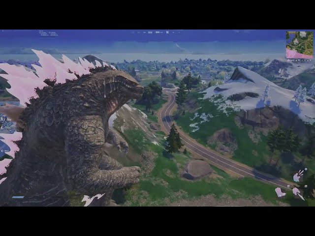 GODZILLA, King of the MONSTERS gets VICTORY ROYALE (With a cape)