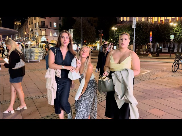 Stockholm Nightlife-Swedish Girls After Midnight🇸🇪 4K Sweden