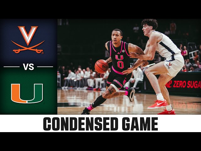 Virginia vs. Miami Condensed Game | 2024-25 ACC Men's Basketball