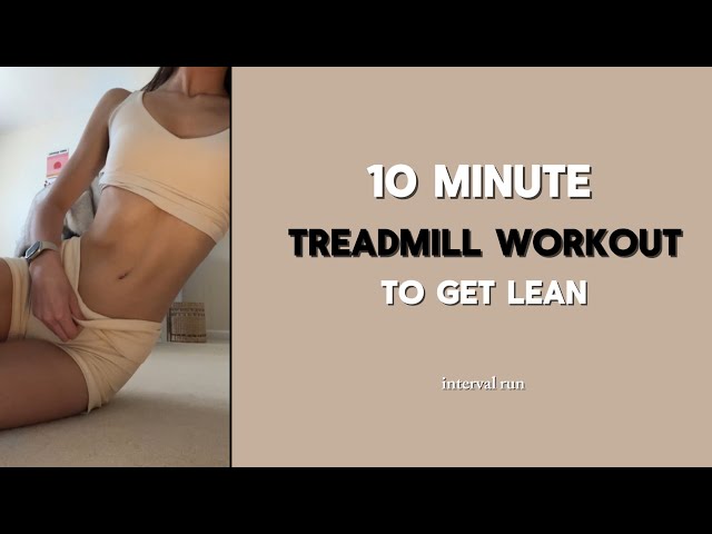 10 Minute HIIT Treadmill Workout To Burn Fat & Lose Weight: Interval Run