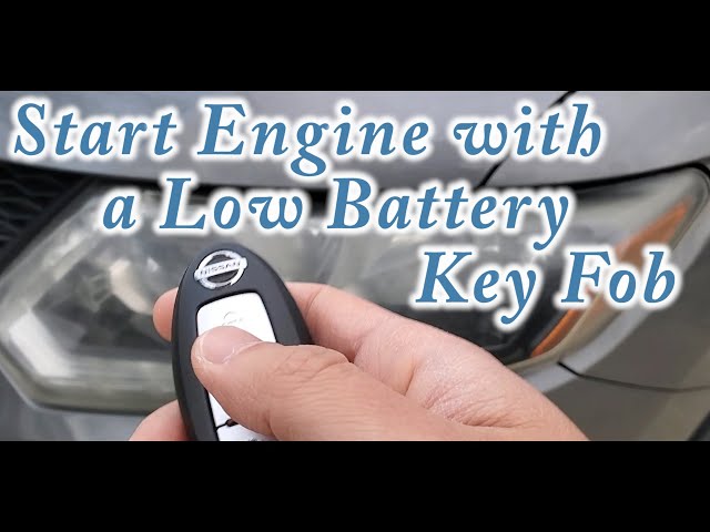 Nissan Rogue: Access and Start Engine with a Low Battery Key Fob