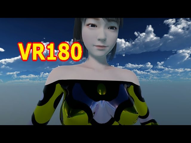 【VR180】AB11 by Kakomiki , Close up, bodysuit【DanceXR(MMD) 】