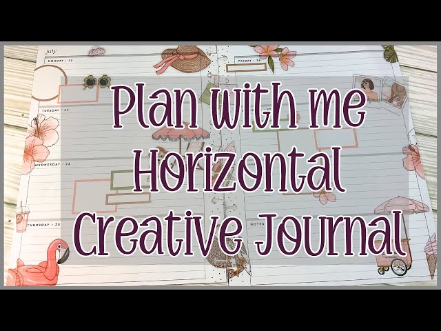 Plan with me | Live Love Posh | Horizontal Planner