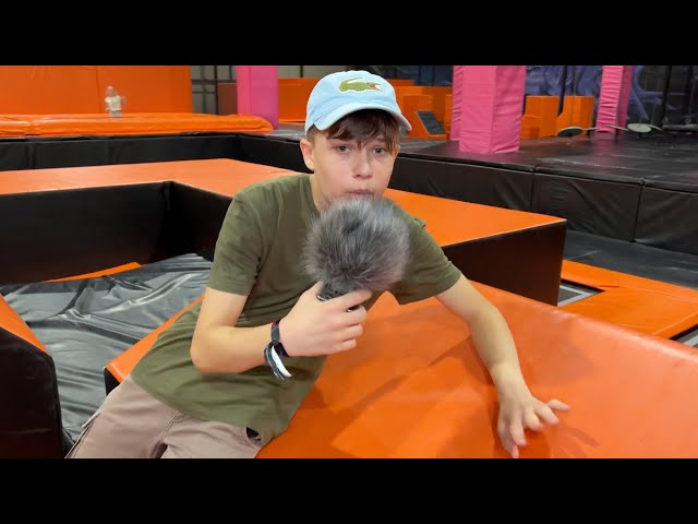 ASMR IN TRAMPOLINE PARK