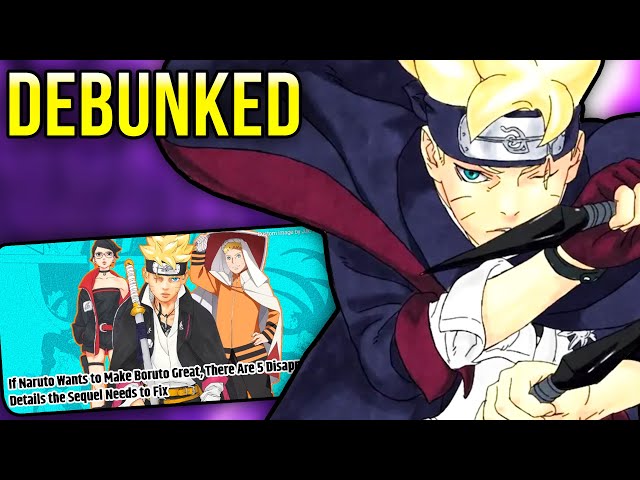 5 Things Boruto Could Fix to be Better than Naruto DEBUNKED!