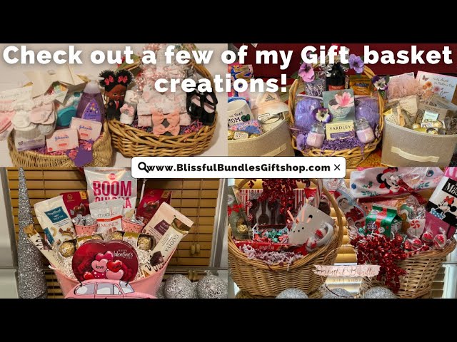 Easter baskets, Gift baskets, and more! A few of my basket creations! #Giftbaskets #Easterbaskets