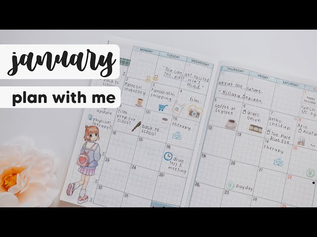 JANUARY 2023 PLAN WITH ME | Hobonichi