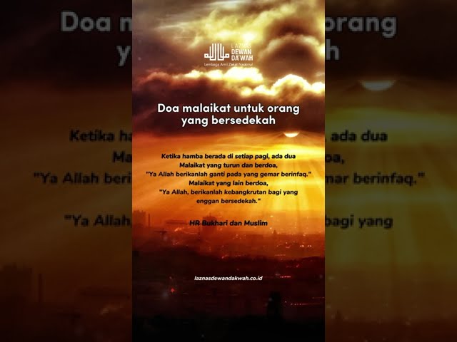 Doa Malaikat Untuk Orang Bersedekah