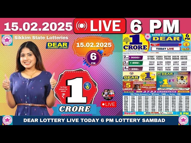 [ LOTTERY SAMBAD ] Dear Nagaland state lottery live draw result 8pm 14.02.2025 Lottery live sambad