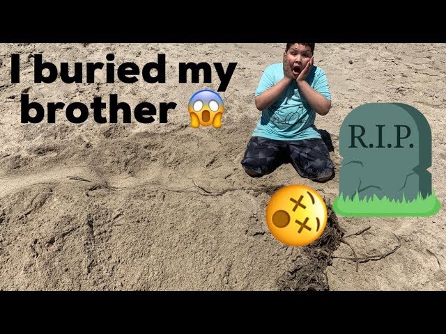 Beach Day Gone Wrong (I buried my brother!!!) - Vlog # 6