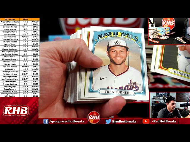 2021 Heritage Baseball 6 box break