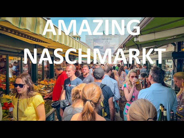 Vienna Naschmarkt Walking Tour, most POPULAR Market in Vienna 2024 | 4K HDR