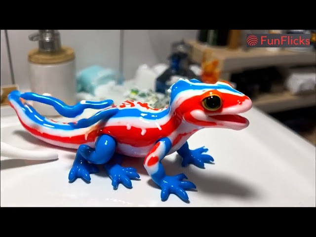 😱🦎 Toothpaste Transforms into a Lizard! Shocking & Unexpected! 🤯🔥