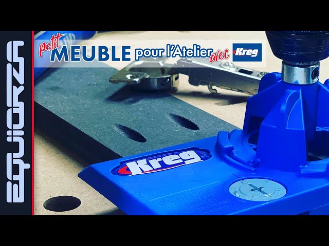 Un petit meuble pour l'atelier facile avec les outils Kreg 🔵