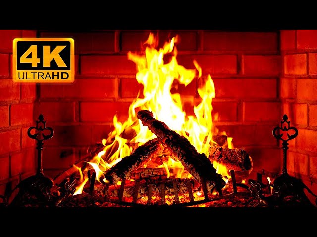 Cozy Fireplace Background  🔥 🔥 Cozy Fireplace 4K (12 HOURS). Fireplace with Crackling Fire Sounds