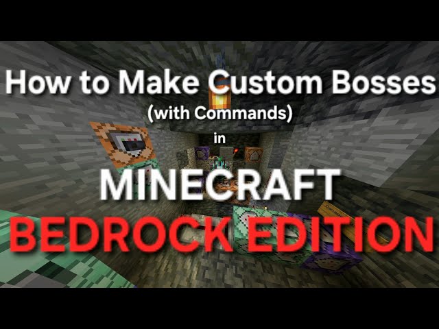 - NO NONSENSE - Ultimate Custom Boss Tutorial (Minecraft Bedrock Edition)