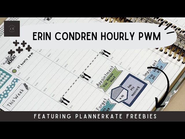 Erin Condren HOURLY LifePlannner | week 7