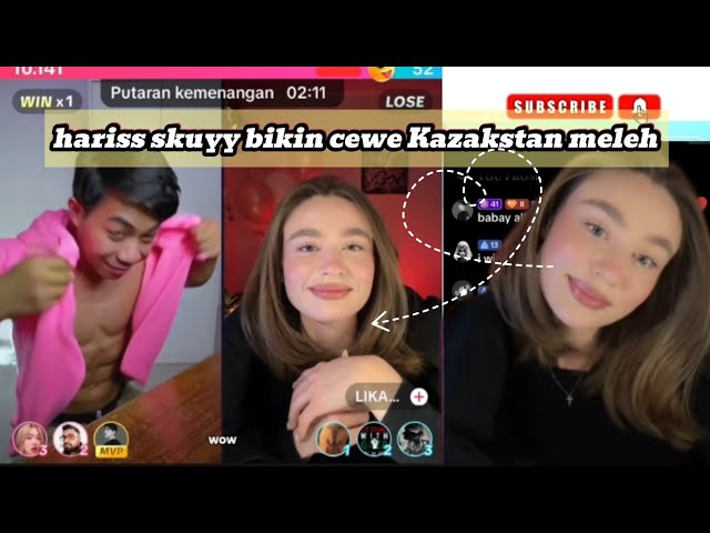 HARISS SKUYY BIKIN CEWE ASAL KAZAKSTAN JATUH CINTA #pklive #tiktoklive #prank #ometv