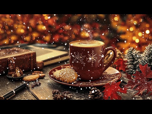 Christmas Blues & Cozy Cafe Space for Relaxation and Stress Relief / Sweet Winter Blue