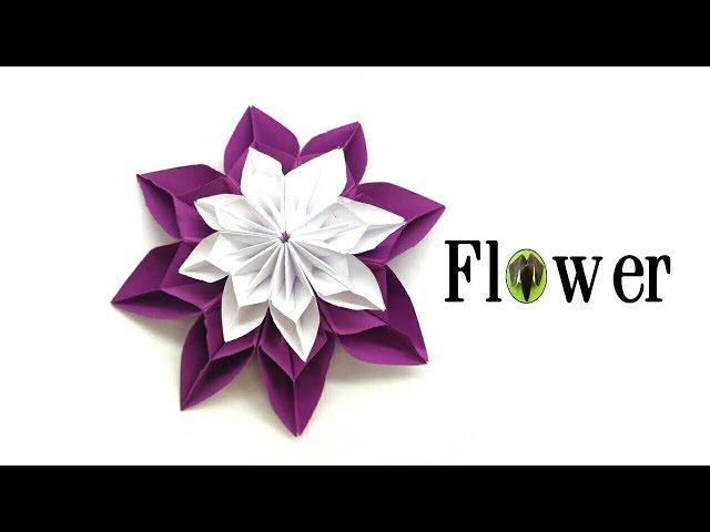 8 Petals Flower - DIY | Tutorial by Paper Folds - 824