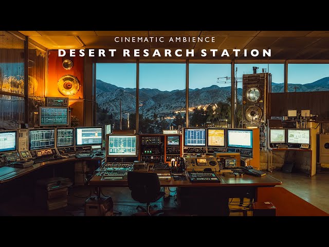 Sci-Fi Desert Research Station | Cinematic Ambience for Focus & Sleep